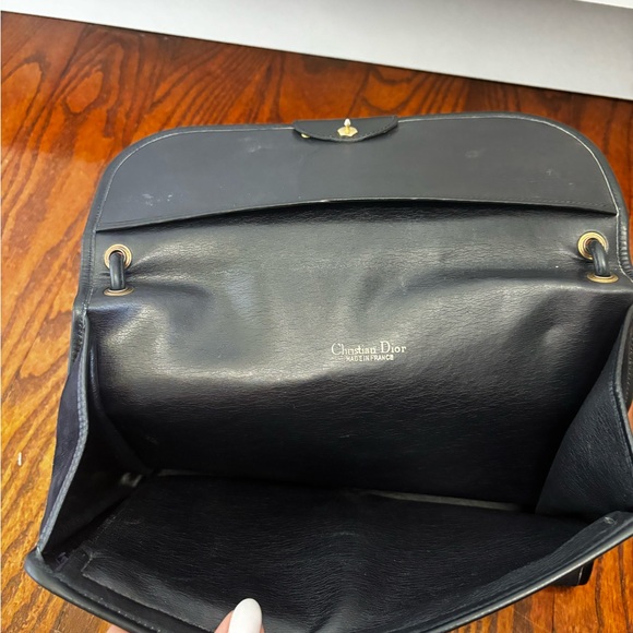 Christian Dior monogram purse bag in black with gold hardware - Picture 4 of 13